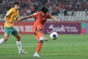 体育数据-【U20亚洲杯】蒯纪闻凌空斩 国青1比2澳大利亚